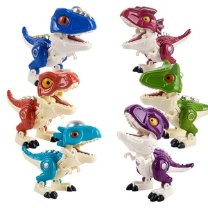 2-en-1 aleación realista dinosaurio <span class=keywords><strong>Robot</strong></span> modelo plástico juguete para niños venta al por mayor montaje decoración regalo - Product Image 2
