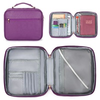 Housse et étui pour Bible en nylon simple et portable, personnalisés en usine, avec fermeture éclair métallique durable et poche pour femmes
