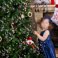 Offre Spéciale : 8 Décorations de Sapin de Noël en Acrylique Effet Cristal, 30 cm avec Perles Tombantes