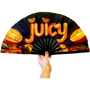 Nuevo Diseño Abanico de Mano Grande Plegable con Luces Decorativas, Abanicos de Papel con Flash para Fiesta IFAN-255, Abanicos Grandes para Fiesta, Abanicos Clark, Abanicos Gay - Product Image 5