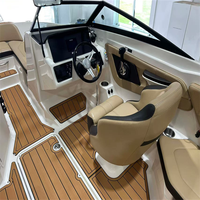 Plateforme de bain Sea Ray SPX 210 2015-2023, tapis de cockpit en mousse EVA imitation teck, style SeaDek MarineMat, auto-adhésif