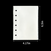 Pochette à enveloppes de budget sans fermeture éclair en PP dépoli Kaplo A7, pochette pour classeur à feuilles mobiles pour économiser de l'argent et organiser l'argent liquide
