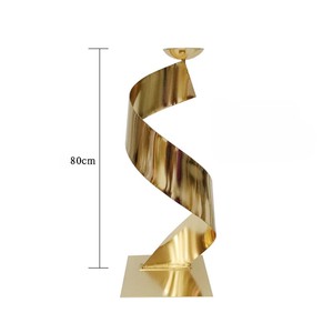 Gold Spiral Metal Flower Stand Wedding Centerpiece <b>Table</b> <b>Decor</b> for Party & Banquet - Product Image 1