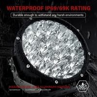 Phare de conduite LED rond de 7 pouces pour Jeep Wrangler, Ford Bronco, F150, Tacoma, RAM 1500, Silverado, tout-terrain 4x4, pare-chocs, barre de protection