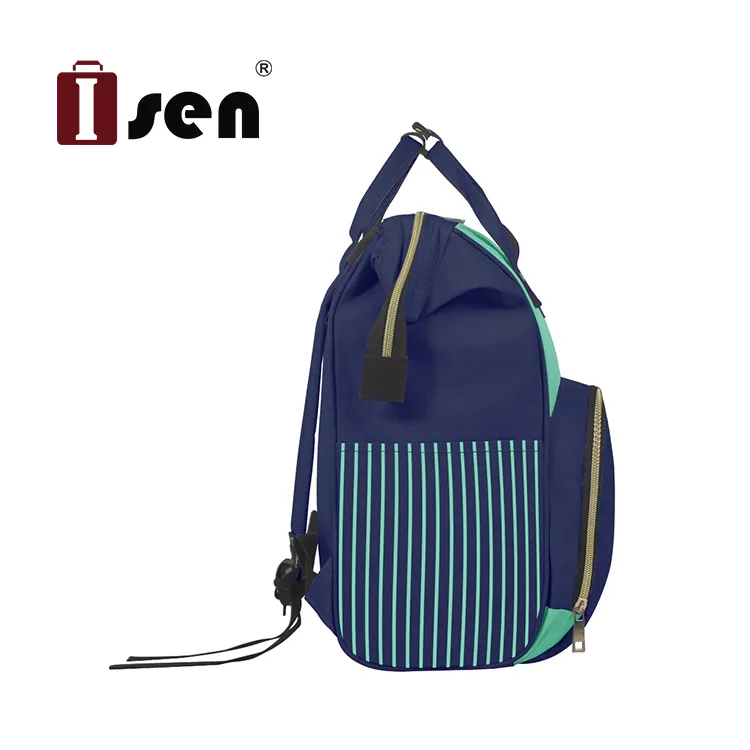 ISEN-حقيبة ظهر سعة كبيرة للأمهات, حقيبة حفاضات سعة كبيرة ، حقائب تخزين مقاومة للماء