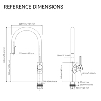 Robinet de cuisine monocommande monotrou en zinc chromé de qualité supérieure, sans plomb, avec douchette extractible 2 fonctions, certifié UPC NSF 61 9