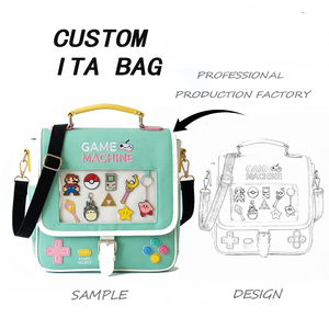 Sac à dos scolaire tendance personnalisé Ita Bolsa, design de dessin animé et de jeu, fenêtre transparente en PVC, sac à dos unique pour fans, idéal pour les cadeaux de cosplay - Product Image 4