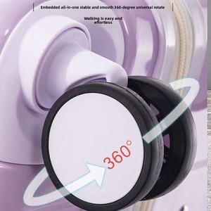 Maleta Rígida de ABS Unisex de 24 Pulgadas, Resistente y Duradera, con Diseño Degradado de Alta Apariencia, Ruedas Giratorias Omnidireccionales Silenciosas - Product Image 3
