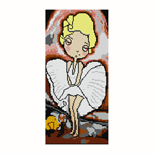 Mosaïque de verre personnalisée avec portrait de <span class=keywords><strong>Marilyn</strong></span> <span class=keywords><strong>Monroe</strong></span> et Audrey Hepburn pour le hall d'entrée, le salon, décoration murale - Product Image 1