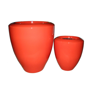Smart Custom Color 2-Piece Vintage Style Fiberglass Garden <b>Pots</b> Outdoor Indoor Balcony Decor Flower <b>Pot</b> Set Best Price - Product Image 2