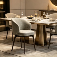 Fauteuil paresseux nordique, chaise de salle à manger confortable en tissu, chaise de petit-déjeuner pour salon, balcon, négociation, réception de thé