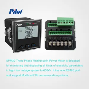SPM32-E-Sパイロットデジタルパネルメーターエネルギーモニターシステムエネルギーメーター650KV未満の配電システム用パワーメーター