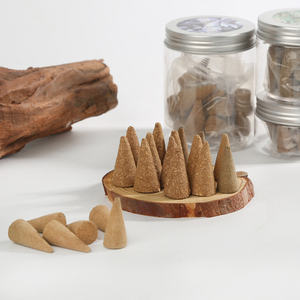 Encens en cônes parfumés à refoulement en sauge blanche naturelle, palo santo et bois de santal sang de dragon pour brûleur cascade d'encens - Product Image 1