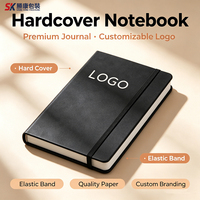 Cuaderno de Tapa Dura SK Sheng Kang, Cubierta de PU, Banda Elástica, Logotipo Personalizado, Diario Premium para Uso en Oficina y Negocios