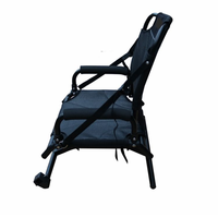 360 °   Siège de kayak rotatif extra large, pliable, avec accoudoirs, cadre en aluminium