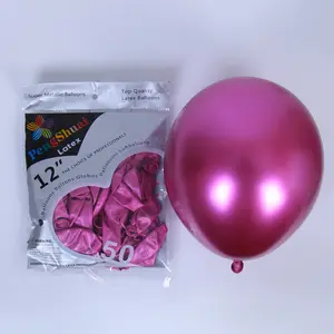 Горячая Распродажа Свадебная вечеринка украшения 12 дюймов латексные хром воздушные шары