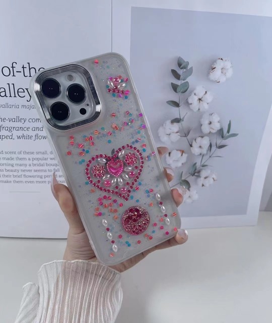 Clear Glitter Electroplated Multi Color Liquid Mobile Phone Case Accessories Cover for Iphone 12 13 14 15 16 17 Pro Max