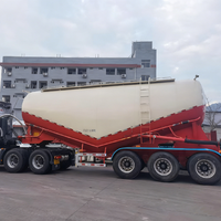 Camion-citerne à ciment en vrac |   Semi-remorque de transport de matériaux en poudre pour chantier de construction et élevage animal