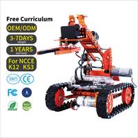 Perlengkapan Pembelajaran Maker 12 in 1 Metal Diy STEM Coding Educational Robot Kit untuk Kurikulum Sekolah di Rumah