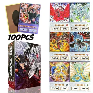 <span class=keywords><strong>Yu</strong></span> <span class=keywords><strong>Gi</strong></span> <span class=keywords><strong>Oh</strong></span> <span class=keywords><strong>Seto</strong></span> Yugi Muto Tea Gardner Duel Monstre Yeux Bleus Blanc Drag-on Dark Archmage DM GX 5DS100PCS Battle Card Collect - Product Image 5
