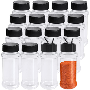 Botella de Plástico Ecológica para Especias con Cierre Hermético, 950 ml, Transparente, Redonda, a Precio Económico - Product Image 1