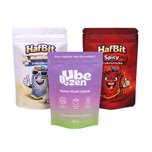 Food Grade Stand up Pouch for Nuts Dried Fruit Packaging Resealable <b>Clear</b> Window for Spice Herbs Supplement Coffee Bean OEM ODM - Product Image 2