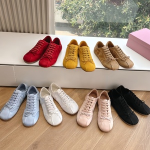 Dernière version – Chaussures plates décontractées pour femme, style jogging, en daim, avec lacets et nœud tendance pour la marche - Product Image 2