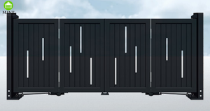 Mode d'entraînement Photocellule coulissante électrique Hayon de sécurité Nouveau design de <span class=keywords><strong>portail</strong></span> Aluminium Porte coulissante cantilever électrique en bronze - Product Image 4