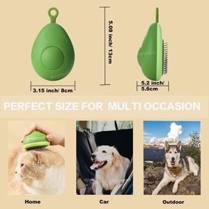 Nuevo Cepillo Pequeño para Perros y Gatos, Estilo Aguacate Naranja, Peine de Agujas con Forma de Fruta para Descompresión y Masaje en Seco - Product Image 6