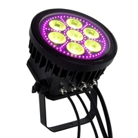 Projecteur de scène LED 7x40W RGBL 4-en-1 en aluminium DMX512 pour PC, KTV, mariage, discothèque, bar, IP65