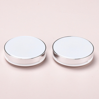 Awayt-boîte compacte ultra fine blanche à coussin d'air, boîtier à poudre avec miroir, en stock