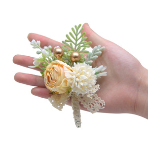 Grande corpetto completo ecologico da polso Set di fiori angelo eterno palla rosa crisantemo per forniture per feste promozionali - Product Image 3