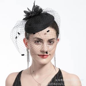 قبعة فاسيناتور زرقاء ملكية أنيقة مخصصة تصميم جديد عصابة رأس عصرية للنساء لديكورات حفلات زفاف الكنيسة - Product Image 2