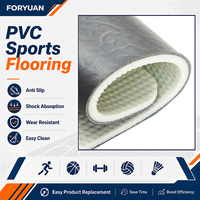 Suelo Deportivo de PVC para Exteriores, Duradero, Profesional, de Bajo Mantenimiento, para Proyectos de Pistas Deportivas Multiusos