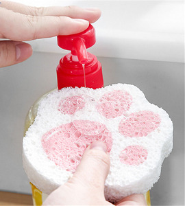 Thân Thiện Với Môi Rau Hình Dạng Nhà Bếp Miếng Bọt Biển Tự Nhiên In Ấn Gỗ Bột Giấy Miếng Bọt Biển Làm Sạch Nén Cellulose Món Ăn Rửa Miếng Bọt Biển - Product Image 3