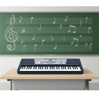Clavier électronique 61 touches avec écran LED, 100 sons, rythmes, fonction d'enregistrement, piano portable (EK61201)