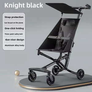 Cochecito Infantil Simple de Cuatro Ruedas, Plegable, Ultra Portátil, Herramienta para Caminar - Product Image 3