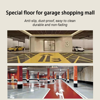 Échantillon Gratuit Peinture Époxy Autolissante Sans Solvant Mat et Brillant 1-2 mm Revêtement Résistant à l'Usure pour Garage Souterrain