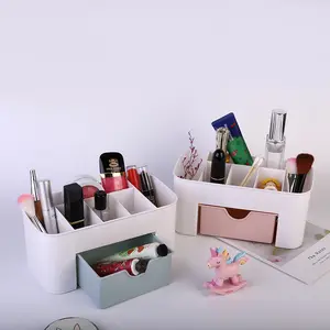 Kotak Peralatan Manikur Seni Kuku Portabel Pabrik Grosir Kotak Penyimpanan Kecantikan Pemoles Kuku Desktop Laci Makeup Organizer