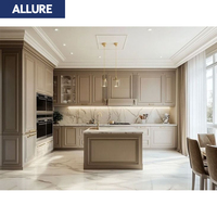 Allure Millwork Menuiserie Shaker Custom Modular Classic Island Table Smart Kichen Designs Cocinas Pantry Cabinet Kitchen Unit