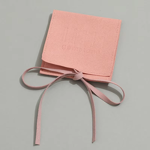 กระเป๋าใส่เครื่องประดับที่เป็นมิตรต่อสิ่งแวดล้อมพร้อมริบบิ้นกระเป๋าเครื่องประดับไมโครไฟเบอร์สำหรับต่างหูสร้อยคอ - Product Image 5