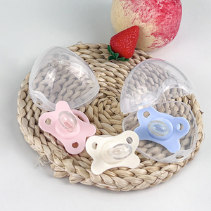 Chupetes de <span class=keywords><strong>Silicona</strong></span> para Bebés Recién Nacidos Libres de BPA, Chupetes Únicos para Bebés Recién Nacidos con Estuche - Product Image 4