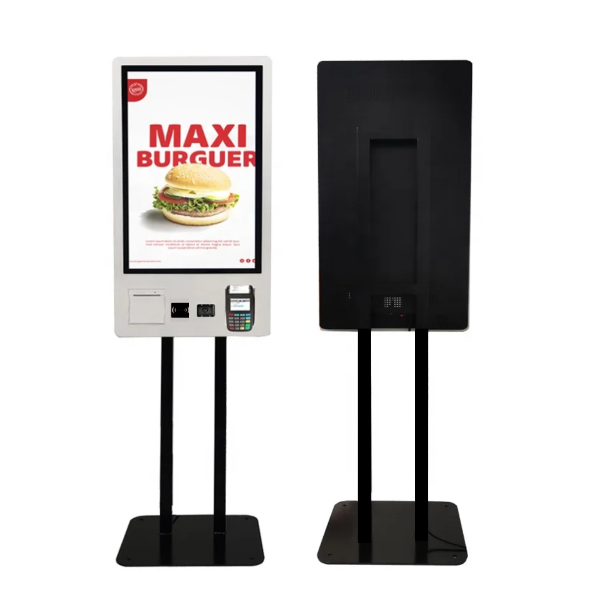 Quioscos de pago para restaurantes Android 21,5, pantalla táctil, quiosco de pedidos de autoservicio, soportes de terminales de pago, máquina de quiosco automático