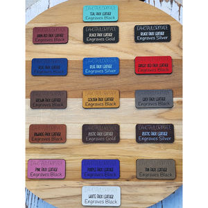 Персонализированная кожаная наклейка с лазерной гравировкой - Product Image 6
