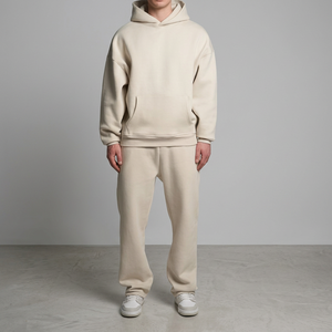 Survêtement personnalisé respirant, écologique, léger, en polyester/coton, essentiel pour l'hiver, coupe oversize, tricoté en 3D, décontracté - Product Image 3