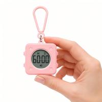 Jam Tangan Digital Portabel Warna-warni CJ Promotional, Tahan Air, Kontrol Sentuh, Penghitung Waktu Mundur untuk Pelajar, Bentuk Persegi, Mudah Digunakan