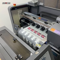 Dual zwei i3200 4720 Druckkopf drucker 60 45 30 cm T-Shirt Logo Druckmaschine mit DTF Shaking Powder Machine