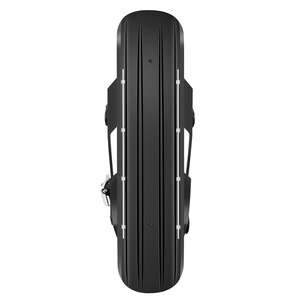 Bottes de ski MiniSki noires unisexes, doubles, avec fermeture à boucle, semelle intermédiaire en caoutchouc, châssis en PP pour sports de neige en plein air - Product Image 4