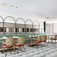 Design personnalisé Café Banc Sièges Café Tables et Chaises Ensembles Restaurant Stands Modernes Meubles One-stop Service