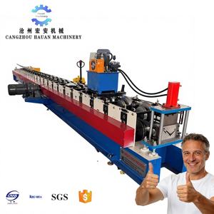 Unité de formage automatique de cadres de porte double en U en acier inoxydable de qualité industrielle avec PLC, roulement et moteur - Product Image 1